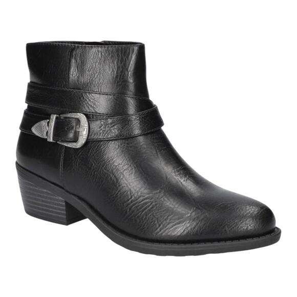 easy street Shoes - Easy Street Women's Skyler Comfort Western Booties Black Size 7 N